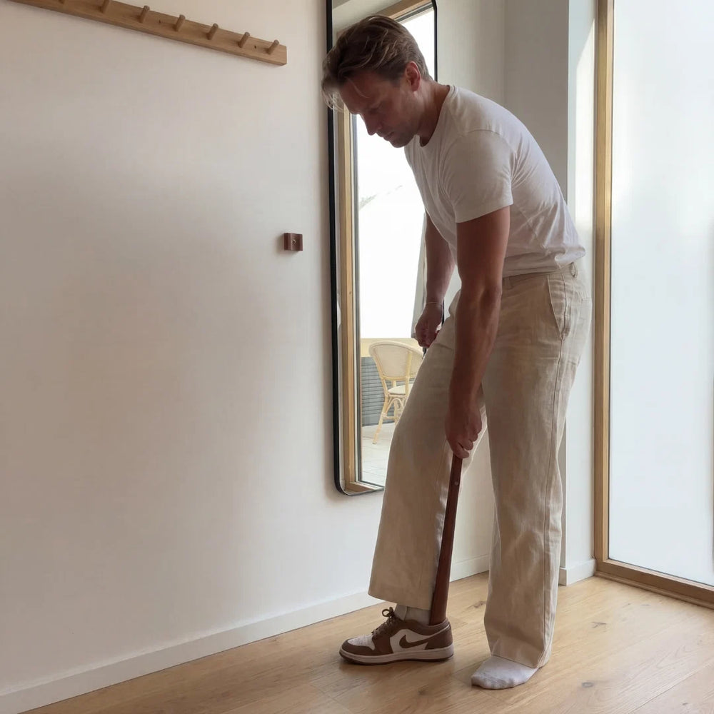Magnetisk Skohorn i Massivt Træ – 55 cm