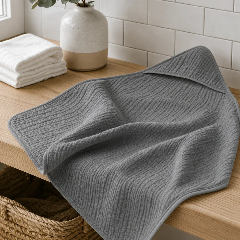 Muslin Babyhåndklæde med Hætte
