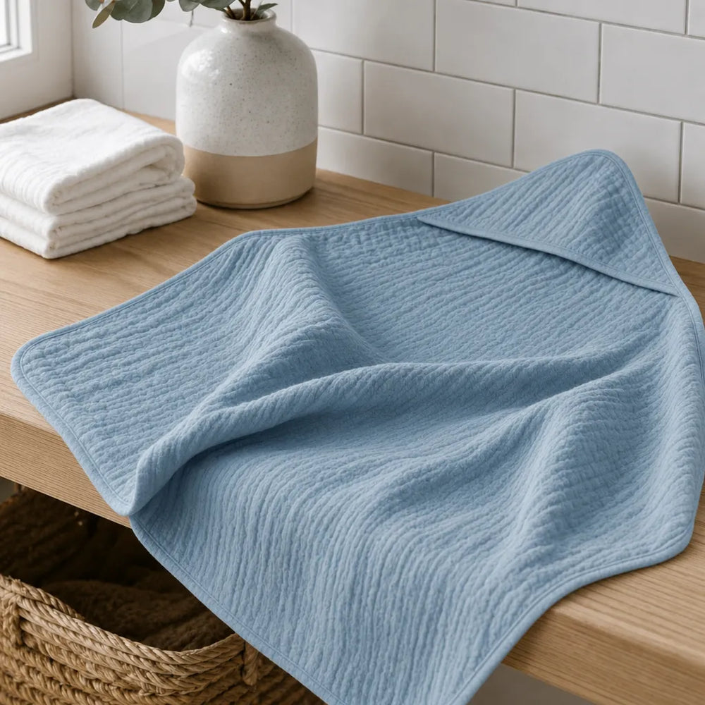 Muslin Babyhåndklæde med Hætte