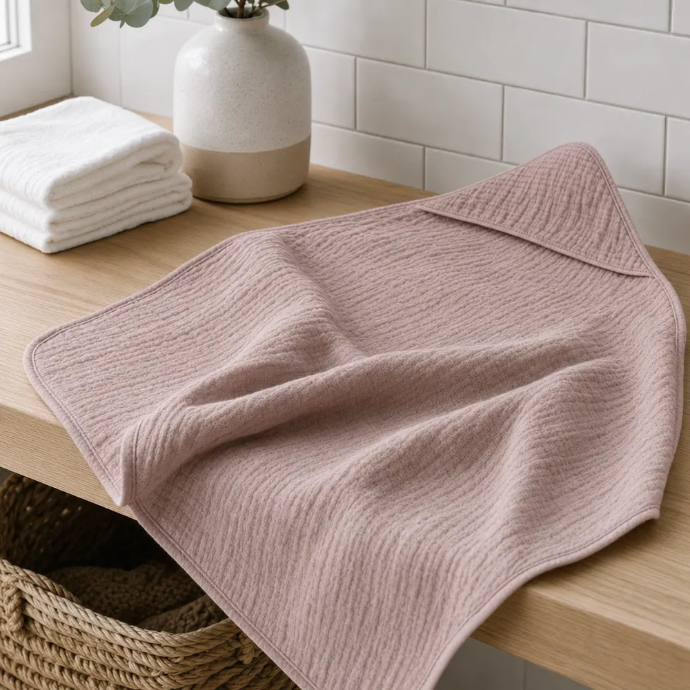 Muslin Babyhåndklæde med Hætte