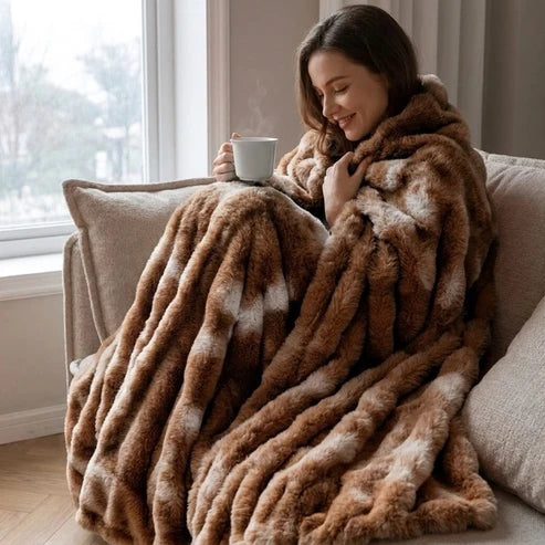 Wolkplaid van Imitatiebont – Dubbellaags en Extra Warm