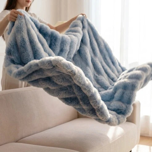 Wolkplaid van Imitatiebont – Dubbellaags en Extra Warm