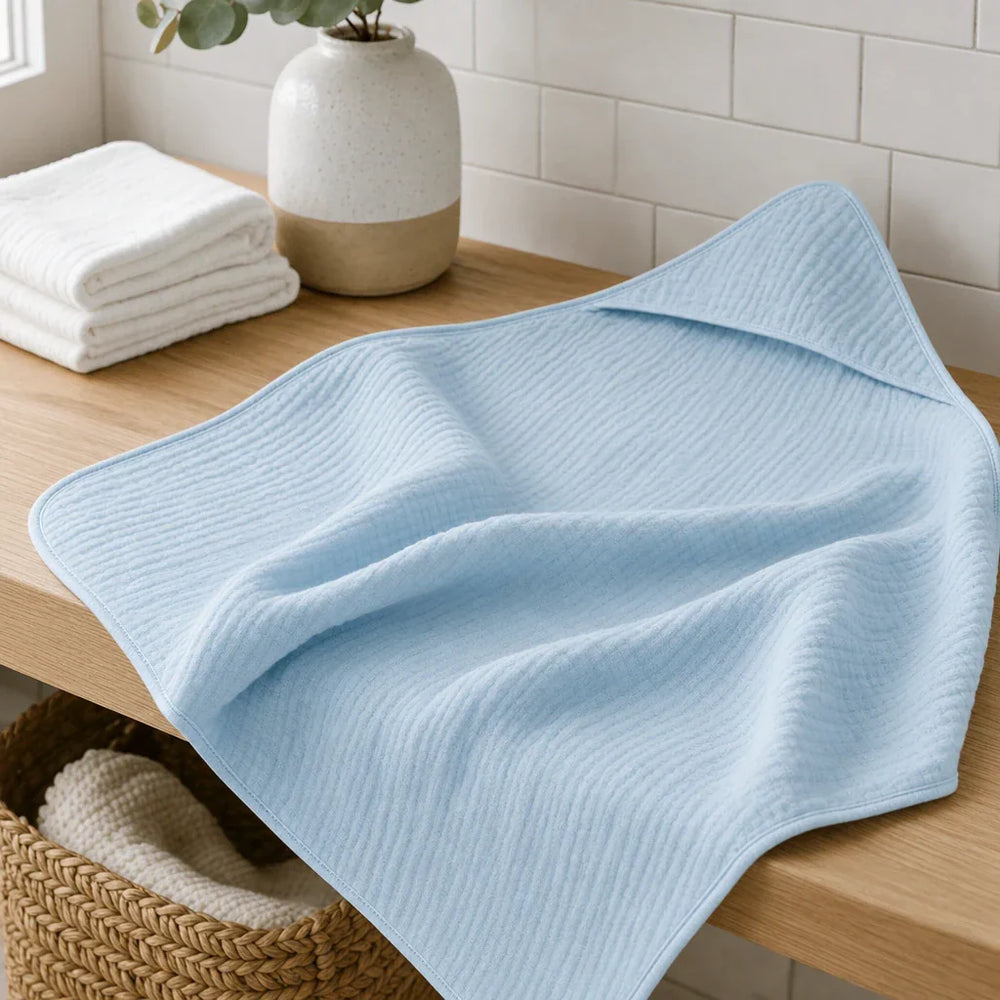 Muslin Babyhåndklæde med Hætte