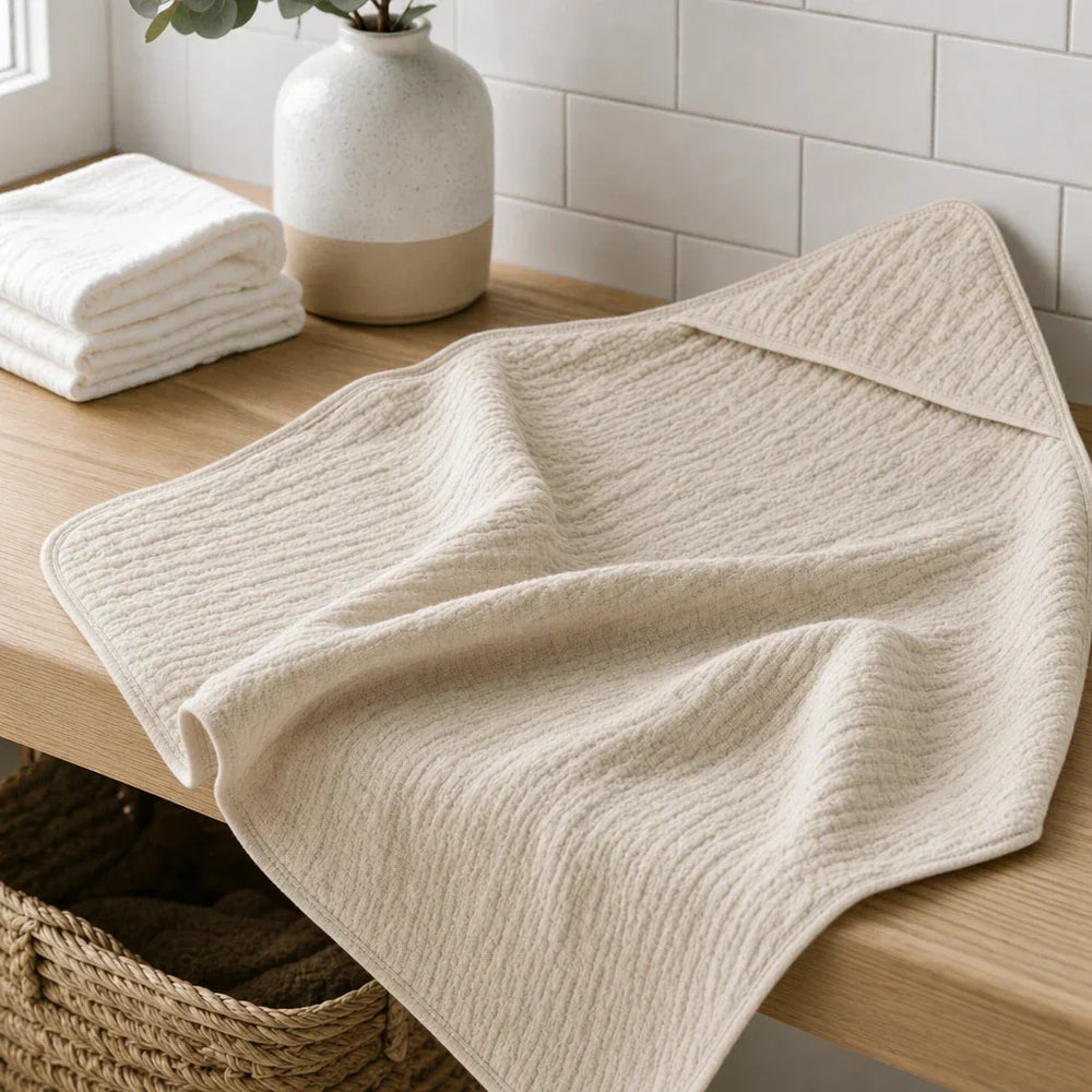 Muslin Babyhåndklæde med Hætte