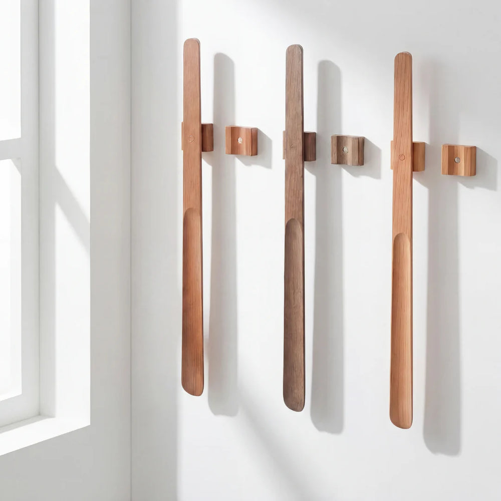 Magnetisk Skohorn i Massivt Træ – 55 cm