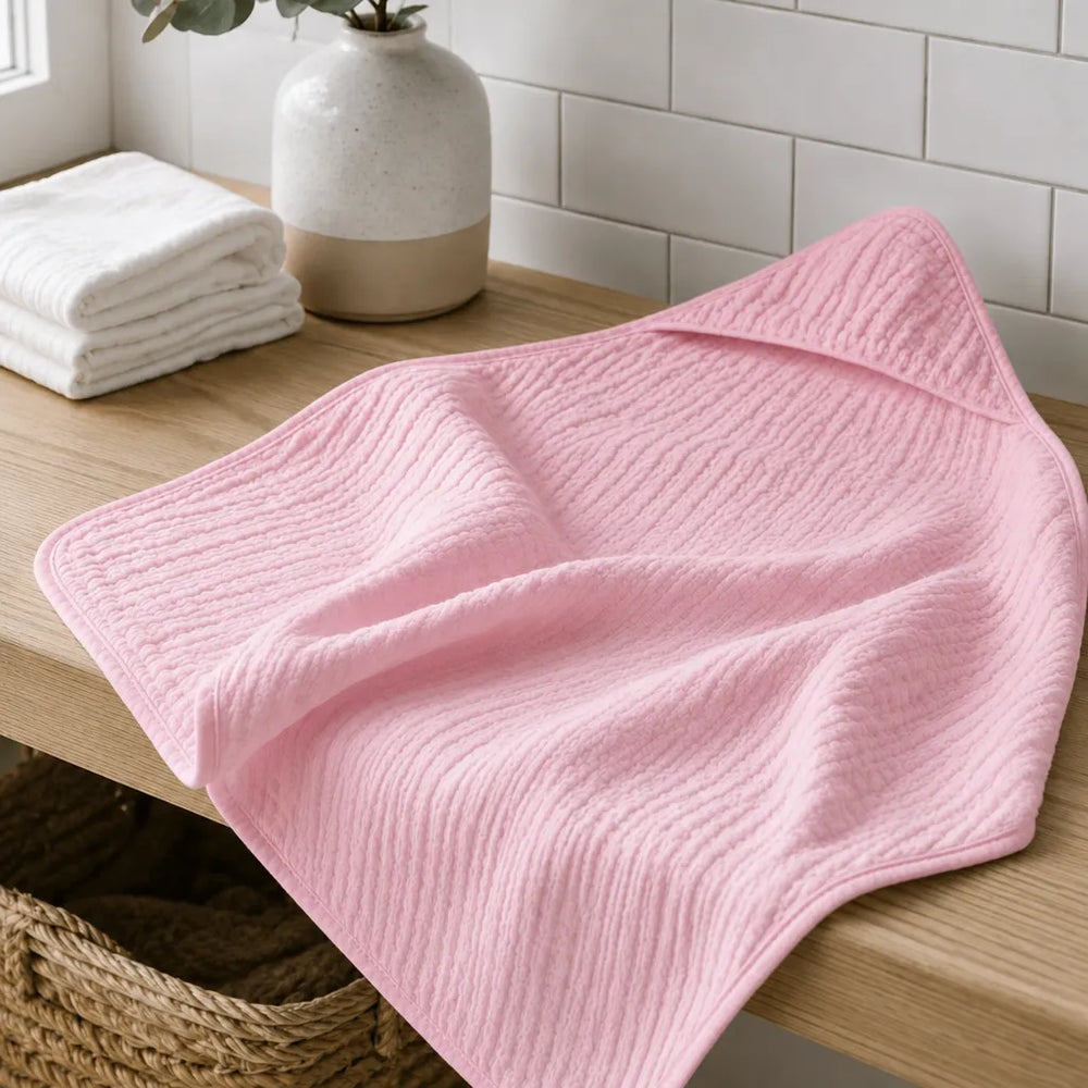 Muslin Babyhåndklæde med Hætte