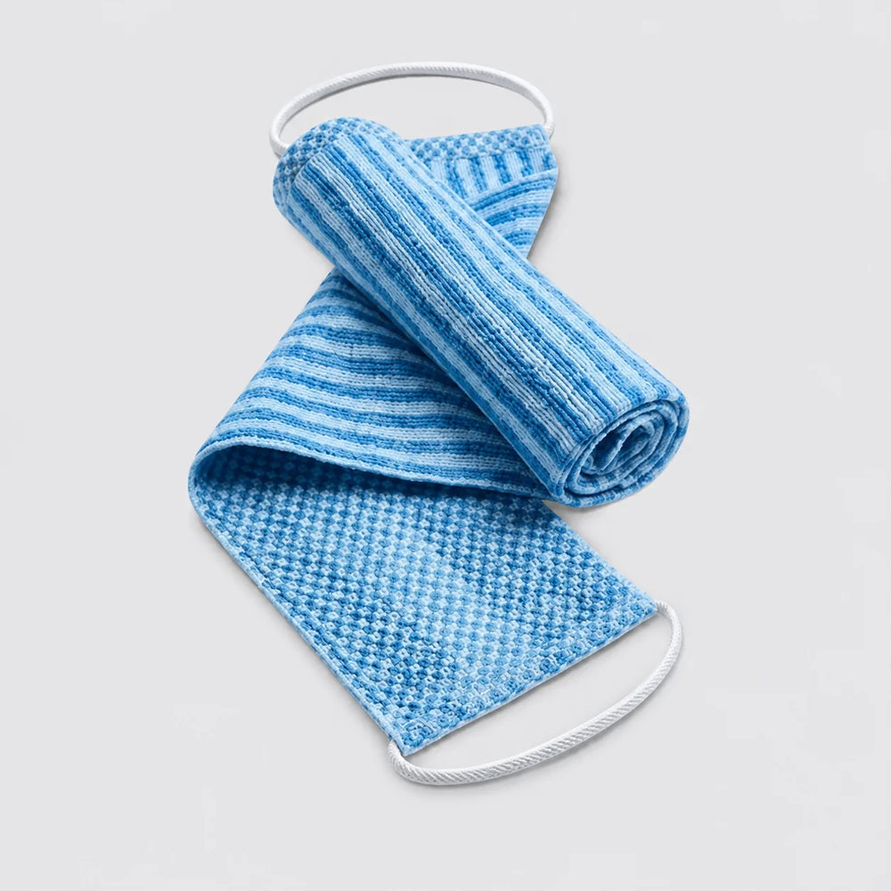 Scrubhanddoek voor onder de douche – bamboe & houtskool