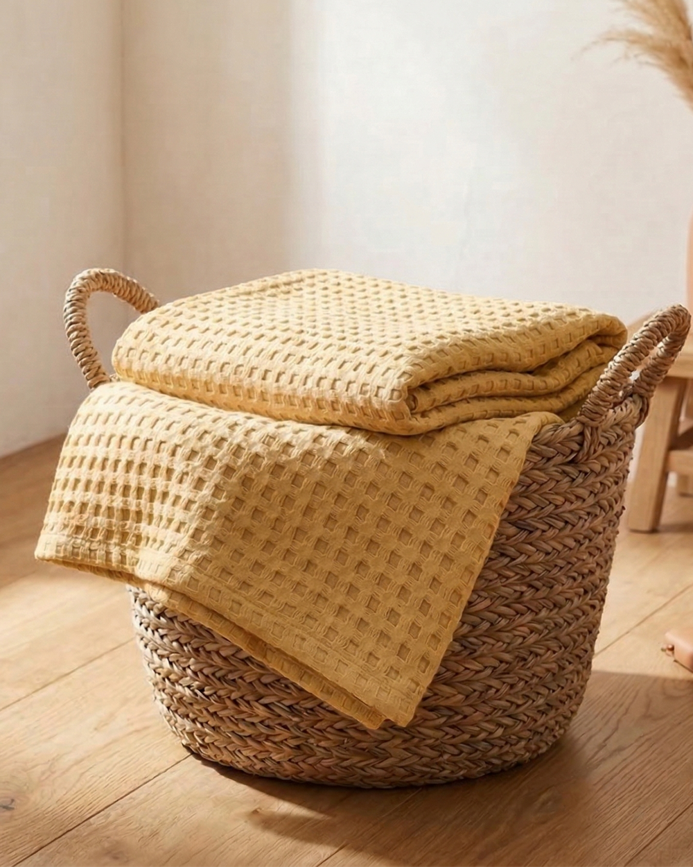 Wafelplaid – 100% Katoen