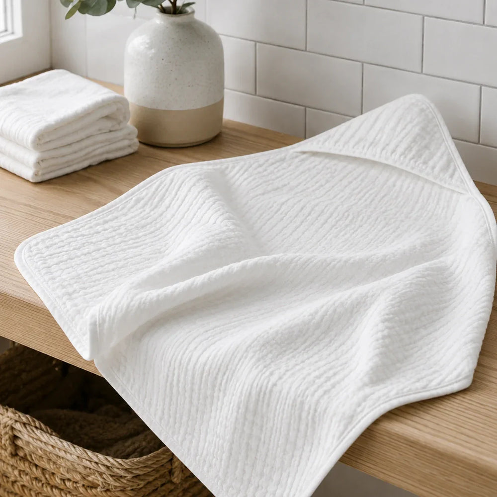 Muslin Babyhåndklæde med Hætte