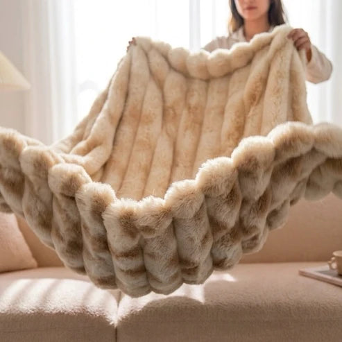 Wolkplaid van Imitatiebont – Dubbellaags en Extra Warm