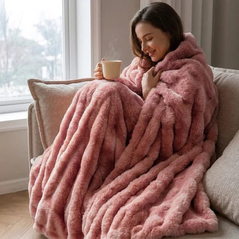Wolkplaid van Imitatiebont – Dubbellaags en Extra Warm