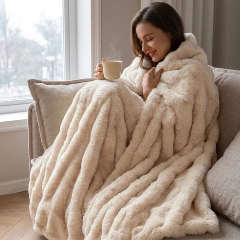 Wolkplaid van Imitatiebont – Dubbellaags en Extra Warm