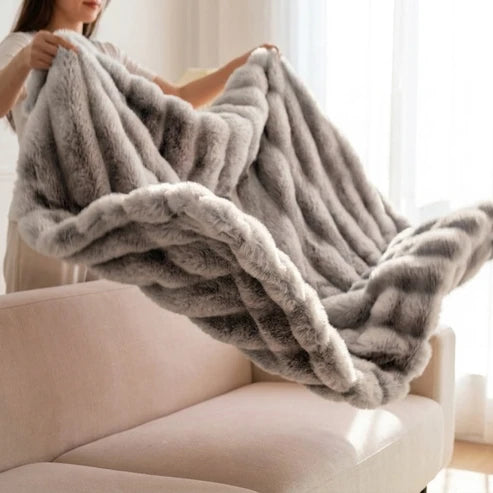 Wolkplaid van Imitatiebont – Dubbellaags en Extra Warm