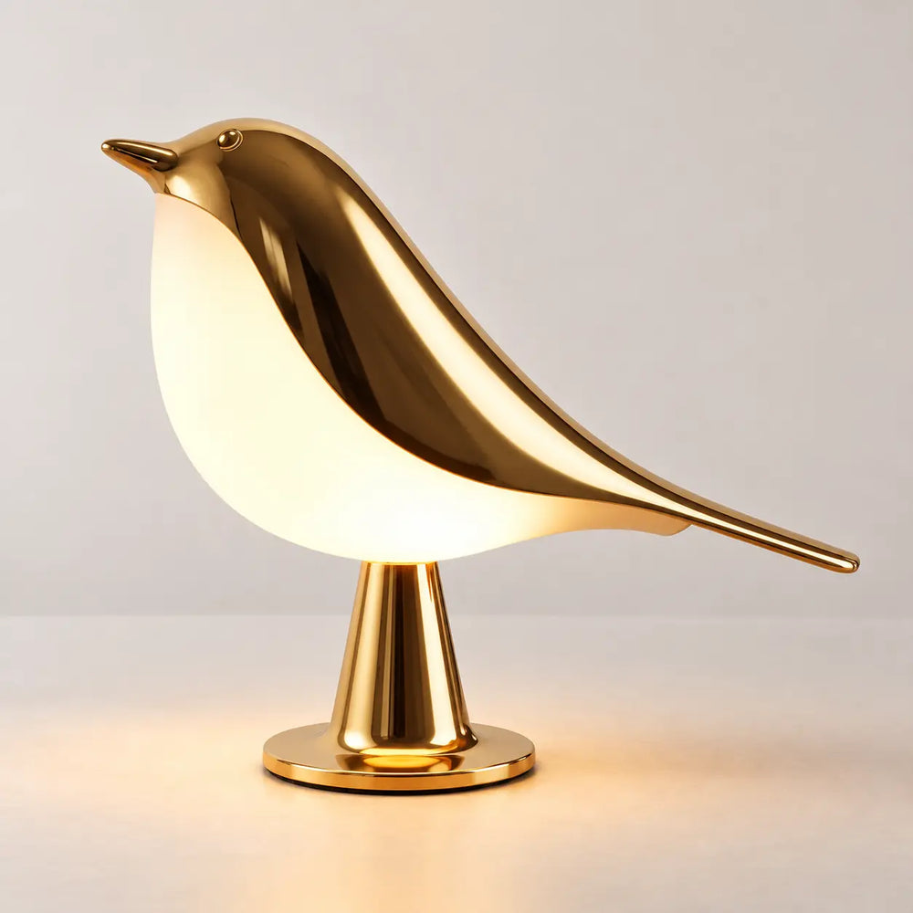 Svala vogellamp in goud