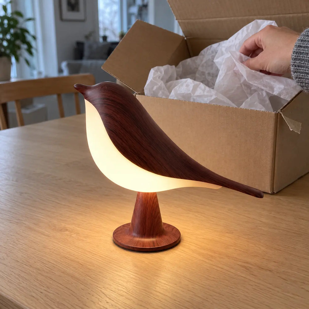 Svala in donker hout net uitgepakt op de eettafel